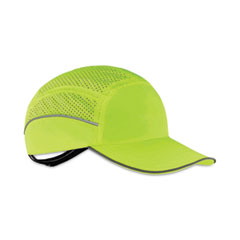 ergodyne® Skullerz 8955 Lightweight Bump Cap Hat, Long Brim, Lime, Ships in 1-3 Business Days