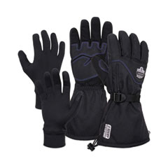 ProFlex 825WP Thermal Waterproof Winter Work Gloves, Black, Medium, Pair