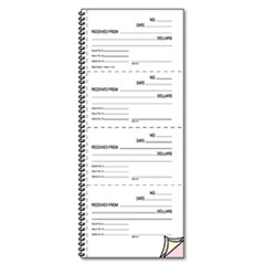 Rediform® Money and Rent Unnumbered Receipt Book, Two-Part Carbonless, 5.5 x 2.75, 4/Page, 500 Forms