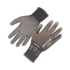 ergodyne® ProFlex 7044 ANSI A4 PU Coated CR Gloves, Gray, X-Large, Pair, Ships in 1-3 Business Days