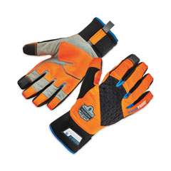 ergodyne® ProFlex 818WP Thermal WP Gloves with Tena-Grip, Orange, Small, Pair, Ships in 1-3 Business Days