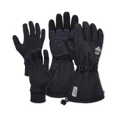 ProFlex 825WP Thermal Waterproof Winter Work Gloves, Black, Large, Pair