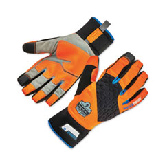 ergodyne® ProFlex 818WP Thermal WP Gloves with Tena-Grip, Orange, Medium, Pair, Ships in 1-3 Business Days