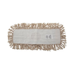 Boardwalk® Industrial Dust Mop Head, Hygrade Cotton, 18w x 5d, White
