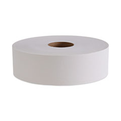 Boardwalk® JRT Bath Tissue, Jumbo, Septic Safe, 1-Ply, White, 3.5" x 4,000 ft, 6/Carton