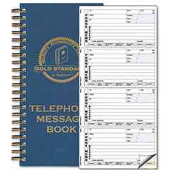 Rediform® Wirebound Message Book, 5 x 2 3/4, Two-Part Carbonless, 600 Sets/Book