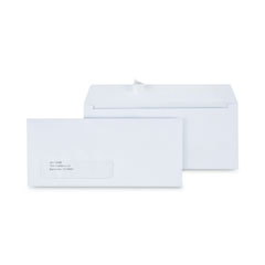 Universal® Peel Seal Strip Business Envelope, #10, Square Flap, Self-Adhesive Closure, Lower Left Window, 4.13 x 9.5, White, 500/Box