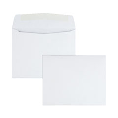 Universal® Business Envelope, #6 3/4, Square Flap, Gummed Closure, 3.06 x 6.6, White, 125/Box