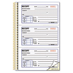 Rediform® Money Receipt Book, Two-Part Carbonless, 5 x 2.75, 3/Page, 225 Forms