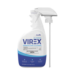 Diversey™ Virex All-Purpose Disinfectant Cleaner, Lemon Scent, 32 oz Spray Bottle, 4/Carton