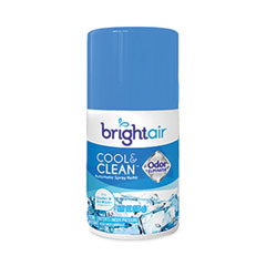 BRIGHT Air® Automatic Spray Air Freshener Refill, Cool and Clean, 6.17 oz Aerosol Spray, 6/Carton