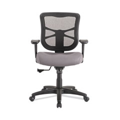Alera® Alera Elusion Series Mesh Mid-Back Swivel/Tilt Chair, Supports Up to 275 lb, 17.9" to 21.8" Seat Height, Gray Seat