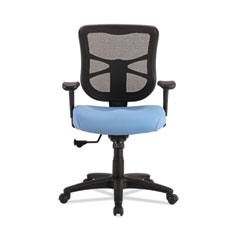 Alera® Alera Elusion Series Mesh Mid-Back Swivel/Tilt Chair, Supports Up to 275 lb, 17.9" to 21.8" Seat Height, Light Blue Seat