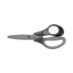 General Purpose Stainless Steel Scissors, 7.75 Long, 3 Cut Length, Red  Offset Handles, 3/Pack - Zerbee