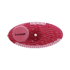 Boardwalk® Curve Air Freshener, Spiced Apple, Solid, Red, 10/Box