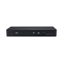 Kensington® SD4850P USB-C 10 Gbps Dual Video Driverless Docking Station, Black