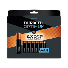 Duracell® Optimum Alkaline AAA Batteries, 12/Pack