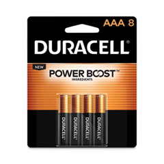 Duracell® Power Boost CopperTop Alkaline AAA Batteries, 8/Pack, 40 Packs/Carton