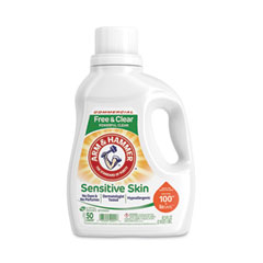 Arm & Hammer™ HE Compatible Liquid Detergent, Unscented, 67.5 oz Bottle, 6/Carton