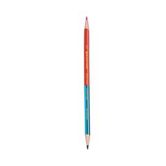 Prismacolor® Verithin Dual-Ended Two-Color Pencils, 2 mm, Blue/Red Lead, Blue/Red Barrel, Dozen