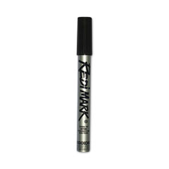 Dixon® Redimark Metal-Cased Marker, Broad Chisel Tip, Black, Dozen
