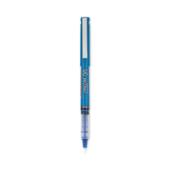 Pilot® Precise V5 Roller Ball Pen, Stick, Extra-Fine 0.5 mm, Blue Ink, Blue/Clear Barrel, Dozen