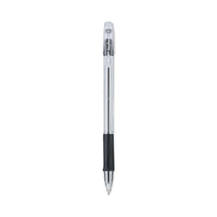Pilot® EasyTouch Ballpoint Pen, Stick, Fine 0.7 mm, Black Ink, Clear Barrel, Dozen