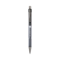 Better Ballpoint Pen, Retractable, Medium 1 mm, Black Ink, Smoke Barrel, Dozen