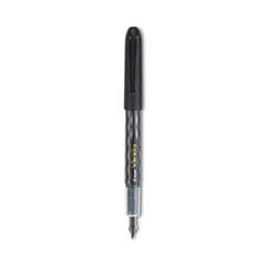Pilot® Varsity Fountain Pen, Medium 1 mm, Black Ink, Clear/Black Barrel
