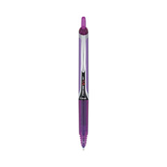 Pilot® Precise V5RT Roller Ball Pen, Retractable, Extra-Fine 0.5 mm, Purple Ink, Purple Barrel