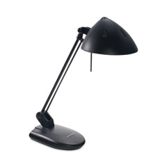 Ledu® High-Output Three-Level Halogen Desk Lamp, 6.75w x 9d x 20.25h, Matte Black