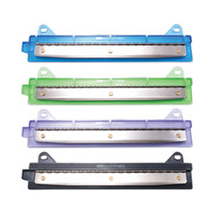 McGill™ 6-Sheet Trident Binder Punch, Three-Hole, 1/4" Holes, Assorted Colors
