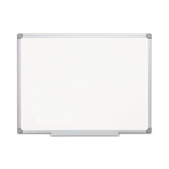 Earth Silver Easy-Clean Dry Erase Board, 48 x 36, White Surface, Silver Aluminum Frame