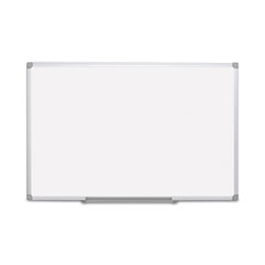 MasterVision® Earth Silver Easy-Clean Dry Erase Board, 72 x 48, White Surface, Silver Aluminum Frame
