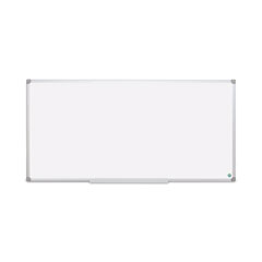 Earth Silver Easy-Clean Dry Erase Board, 96 x 48, White Surface, Silver Aluminum Frame