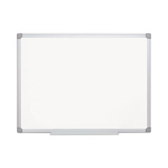 MasterVision® Earth Gold Ultra Magnetic Dry Erase Boards, 48 x 72, White Surface, Silver Aluminum Frame
