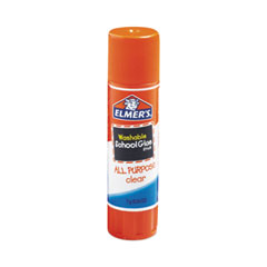 Elmer's® Washable School Glue Sticks, 0.77 oz, Applies White snd Dries Clear, 30/Box