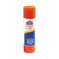 Elmer's® Disappearing Glue Stick, 0.77 oz, Applies White, Dries Clear, 12/Pack