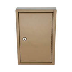 CONTROLTEK® Key Lockable Key Cabinet, 30-Key, Metal, Sand, 8 x 2.63 x 12.13