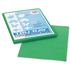 Pacon® Tru-Ray Construction Paper, 76 lb Text Weight, 9 x 12, Holiday Green, 50/Pack