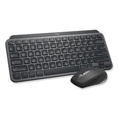 Logitech® MX Keys Mini Combo for Business Wireless Keyboard and Mouse, 2.4 GHz Frequency/32 ft Wireless Range, Graphite