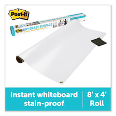 Post-it® Dry Erase Surface with Adhesive Backing, 96 x 48, White Surface