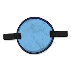 ergodyne® Chill-Its 6715CT Hard Hat Cooling Pad - PVA, 7 x 6.5, Blue, Ships in 1-3 Business Days