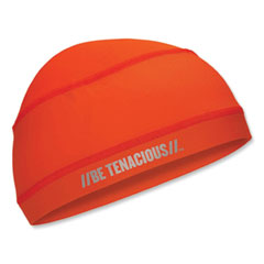 Chill-Its 6632 Performance Knit Cooling Skull Cap, Polyester/Spandex, One Size Fits Most, Orange