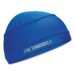 Chill-Its 6632 Performance Knit Cooling Skull Cap, Polyester/Spandex, One Size Fits Most, Blue