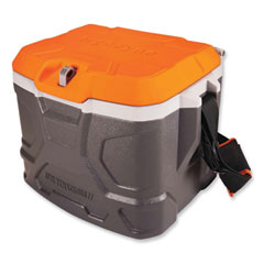Chill-Its 5170 17-Quart Industrial Hard Sided Cooler, Orange/Gray, 30/Pallet