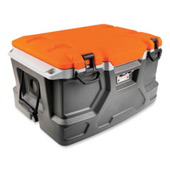 Chill-Its 5171 48-Quart Industrial Hard Sided Cooler, Orange/Gray, 20/Pallet