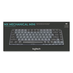 Logitech® MX Mechanical Wireless Illuminated Performance Keyboard, Mini, Graphite