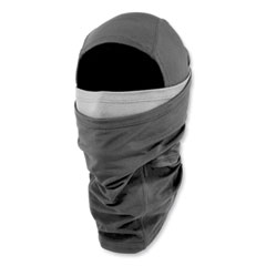 ergodyne® N-Ferno 6844 Dual-Layer Balaclava Face Mask, Nylon; Spandex, One Size Fits Most, Black, Ships in 1-3 Business Days