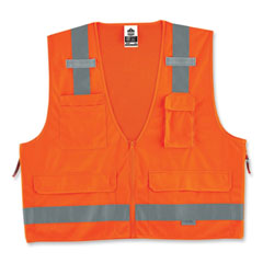 ergodyne® GloWear 8250Z Class 2 Surveyors Zipper Vest